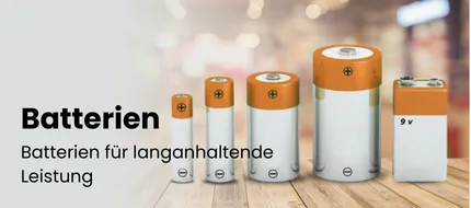 Batterien mit unterschiedlicher Größe