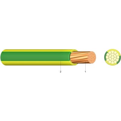 PVC-Aderleitung H07V-R (Ym) 16 SW Eca Schnittlänge