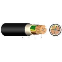 PVC-isolierte Starkstromkabel 0,6/1kV ein- und mehradrig E-YY 5X6 RE SW Schnittlänge