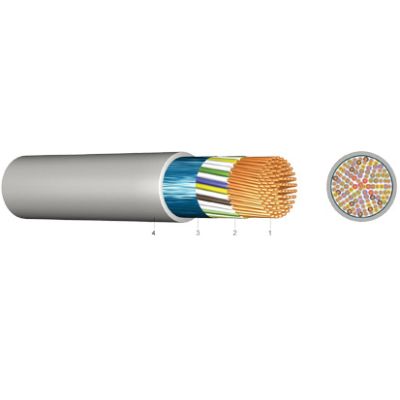 Installationskabel für Fernmeldeanlagen J-Y(ST)Y 3X2X0,8 GR Eca Ring 100 m