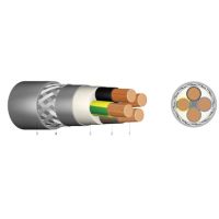 PVC-Motoranschlußleitung mit Kupferabschirmung SLCM 0,6/1 kV 4X6 GR Ring 100 m