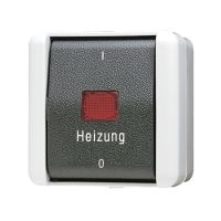 JUNG Heizungsschalter, Aus 2-pol., 10AX 250V ~, IP44, WG800