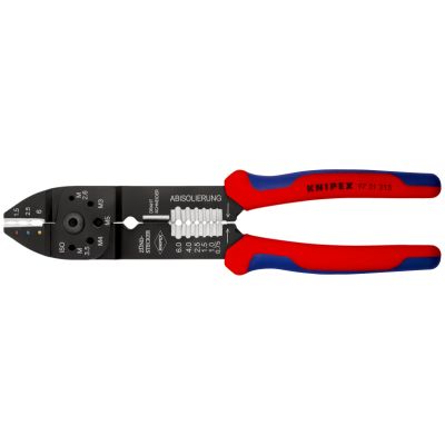 KNIPEX Crimpzange für isol. Kabelschuhe 0,5 - 6,0...