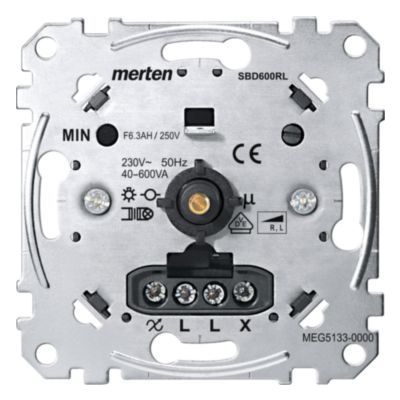 MERTEN Drehdimmer-Einsatz für induktive Last, 40-600...