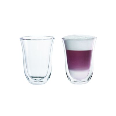 DELONGHI Doppelwandiges Thermoglas Latte Macch.,2er Set