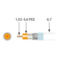 TELEVES Koaxkabel 3f geschirmt 6.7mm CU 135dB Eca A++ 250m Spule