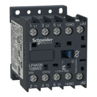 SCHNEIDER ELECTRIC Leistungsschütz, 3p+1S, 2,2kW/400V/AC3, 6A, 24V DC, Schraubanschluß