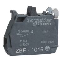 SCHNEIDER ELECTRIC Hilfsschalter Kontaktblock XB4+XB5, 22mm, 30mm, SK, vergoldet, 1S