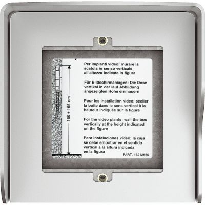 BTICINO 1-moduliger Aufputzkasten, 1-reihig, Farbe: Allmetal