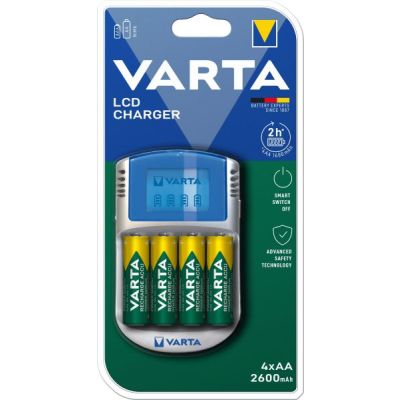 VARTA Ladegerät LCD Charger AA/AAA USB 12VAdapter...