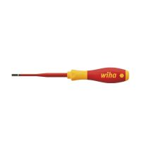 WIHA WERKZEUGE Schraubendreher SoftFinish electric slimFix Schlitz 4x100mm