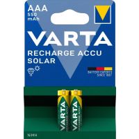 VARTA Akku Recharge Solar Nickel-Hyd AAA HR03 1.2V 550mAh 1Bli=2St