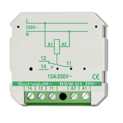 SCHALK Schaltrelais 230V AC 1 Schl. 13A (U