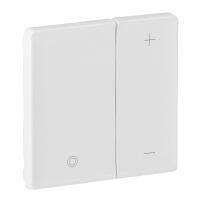 LEGRAND Abdeckung für Tastdimmer des Schalterprogramms VALENA LIFE, Farbe: Ultraweiß