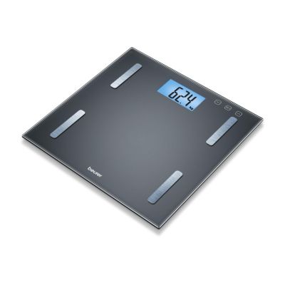 BEURER Fettanalysewaageb.180kg Glas LCD-Anz BMI...