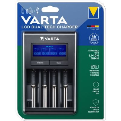 VARTA Ladegerät LCD DualTech Charger lädt...