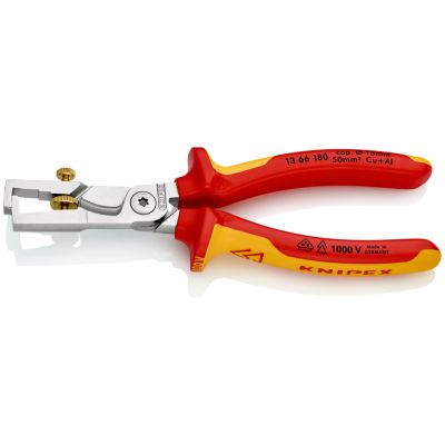 KNIPEX StriX Abisolier-Kabelschere, VDE, 180 mm,...