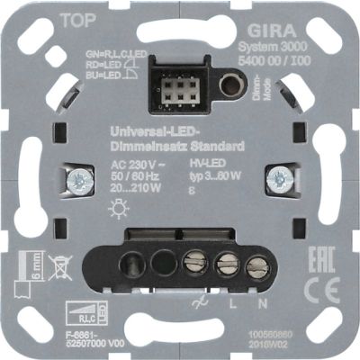 GIRA S3000 Uni-LED-Dimmeins. Standard Einsatz