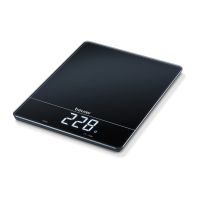 BEURER Küchenwaage b.15kg 1gTeilung Tara LCD Glas schwarz