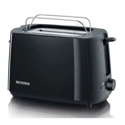 SEVERIN Toaster 2Schlitz 700W Br&ouml;tchenaufsatz schwarz