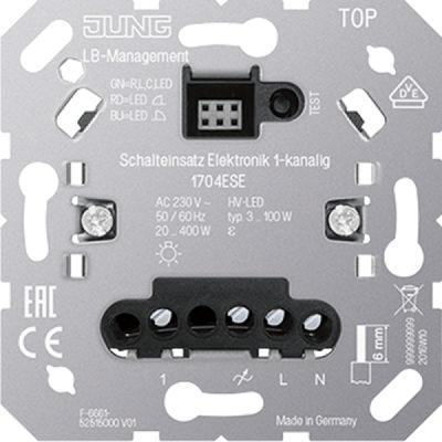 JUNG Schalteinsatz Elektronik, 1-kanalig, mit...