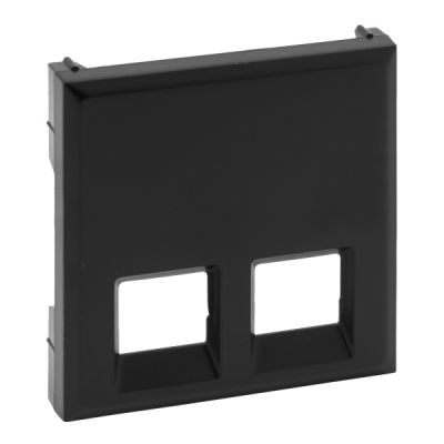 LEGRAND Niloe Step Abdeckung 2-fach Rj11/Rj45 Farbe: Schwarz