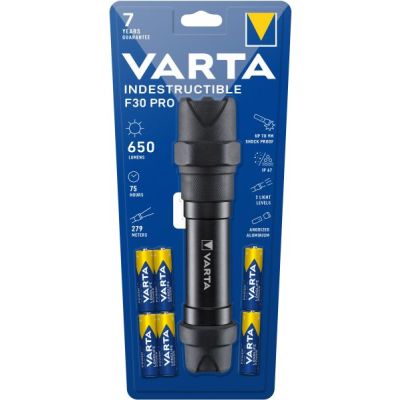 VARTA Taschenlampe Indestructible F30 Pro LED LW:279m...