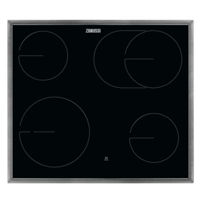 ZANUSSI Glaskeramik Kochfeld 60cm Zwkr/Bräterz...