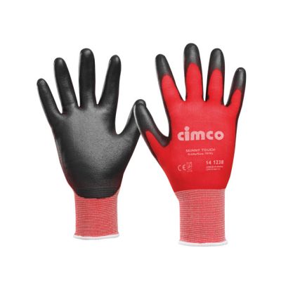 CIMCO Arbeitshandschuh Skinny Touch grau/rot,...