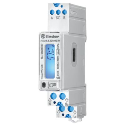 FINDER Energiez&auml;hler 1Ph. 40A, S0, IR, NFC, MID, Modbus