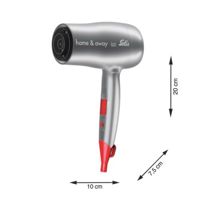 SOLIS Reisehaarfön 1800W 3Temp-/2Gebl. Ion 1.8m...