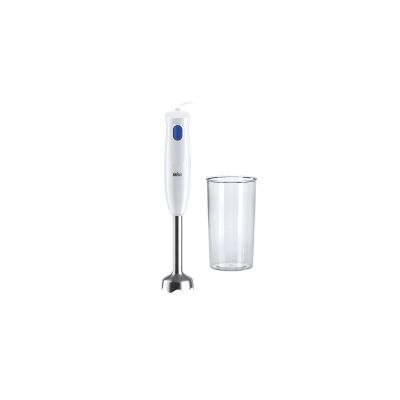 BRAUN HH Stabmixer 450W Metallfuß Mixbecher weiss-blau