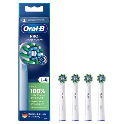 ORAL B Aufsteckbürsten Pro CrossAction 4er weiß