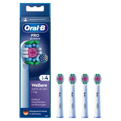 ORAL B Aufsteckbürsten Pro 3D White 4er weiß