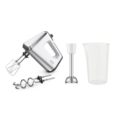 KRUPS Handmixer 750W Mixstab Mixbecher ws-gr