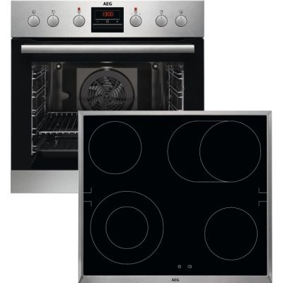 AEG HAUSGERÄTE E-Herd Set: EPS33102ZM + HE604062XB