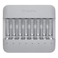 VARTA Ladegerät Eco Charger lädt 1-8AA/AAA-NimH USB-C Ladekab.