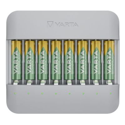 VARTA Ladegerät Eco Charger lädt 1-8AA/AAA-NimH...